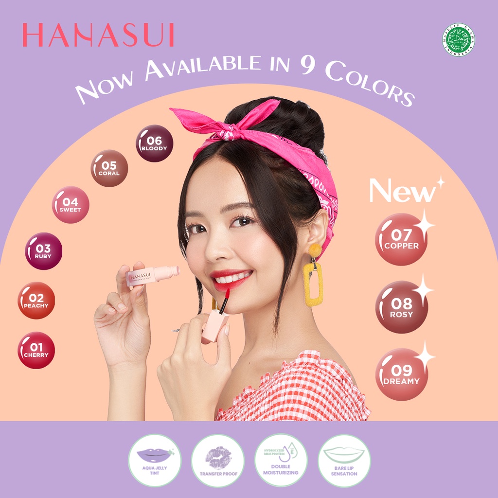 HANASUI Tintdorable Lip Stain - 03 Ruby (Lip Tint)