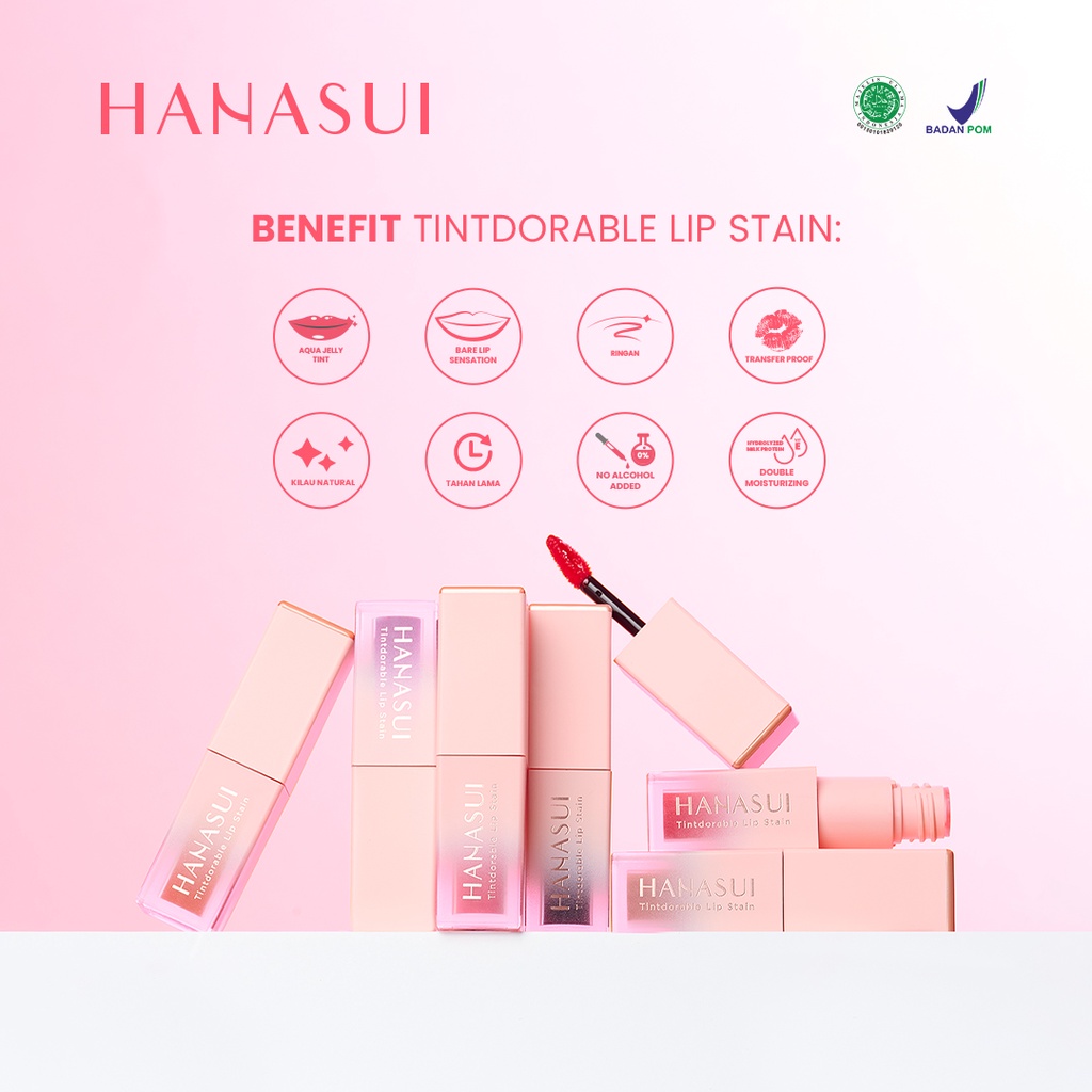 HANASUI Tintdorable Lip Stain - 05 Stain Coral (Lip Tint)