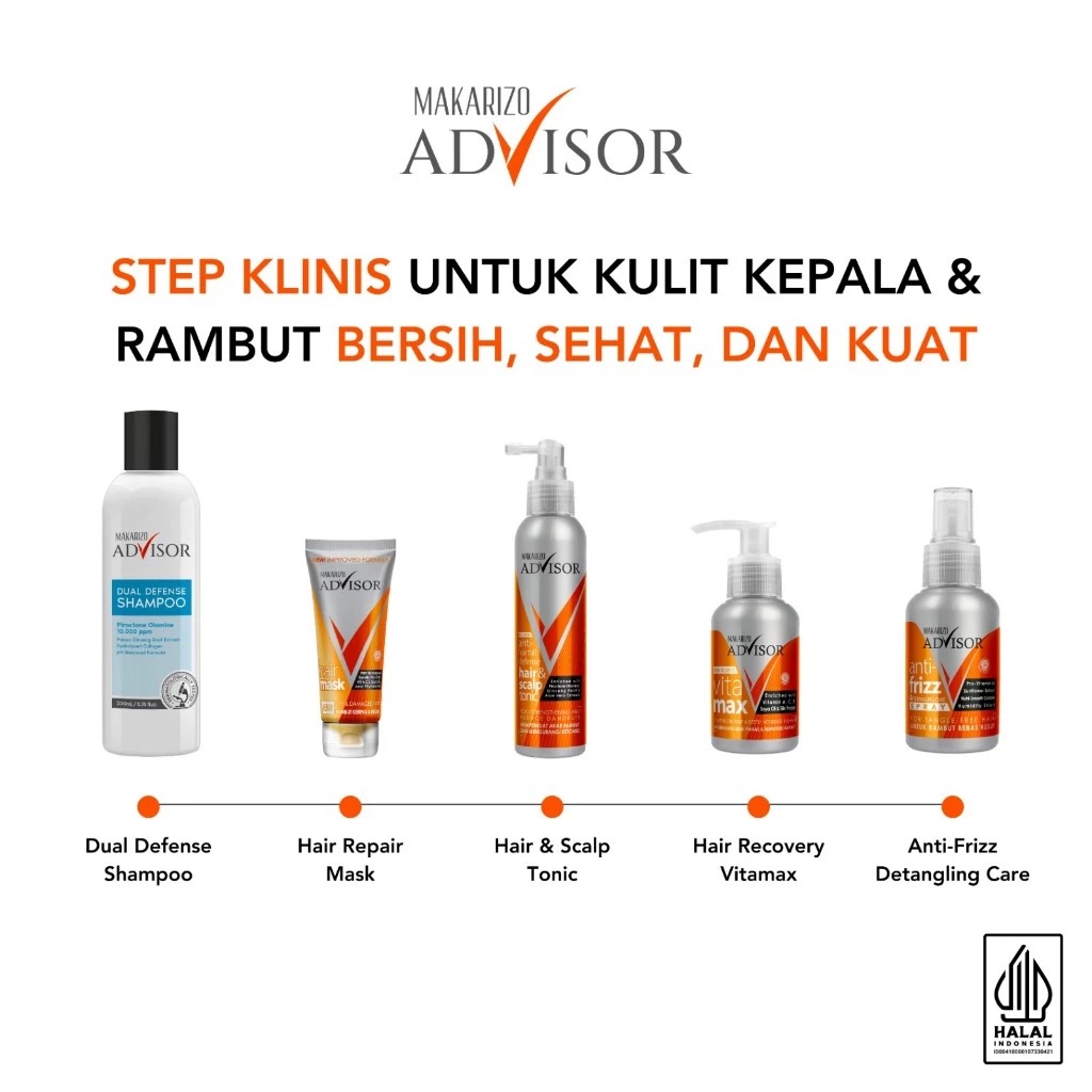 Makarizo Advisor Hair Repair Anti-Hair Fall Defense Hair & Scalp Tonic 65ml