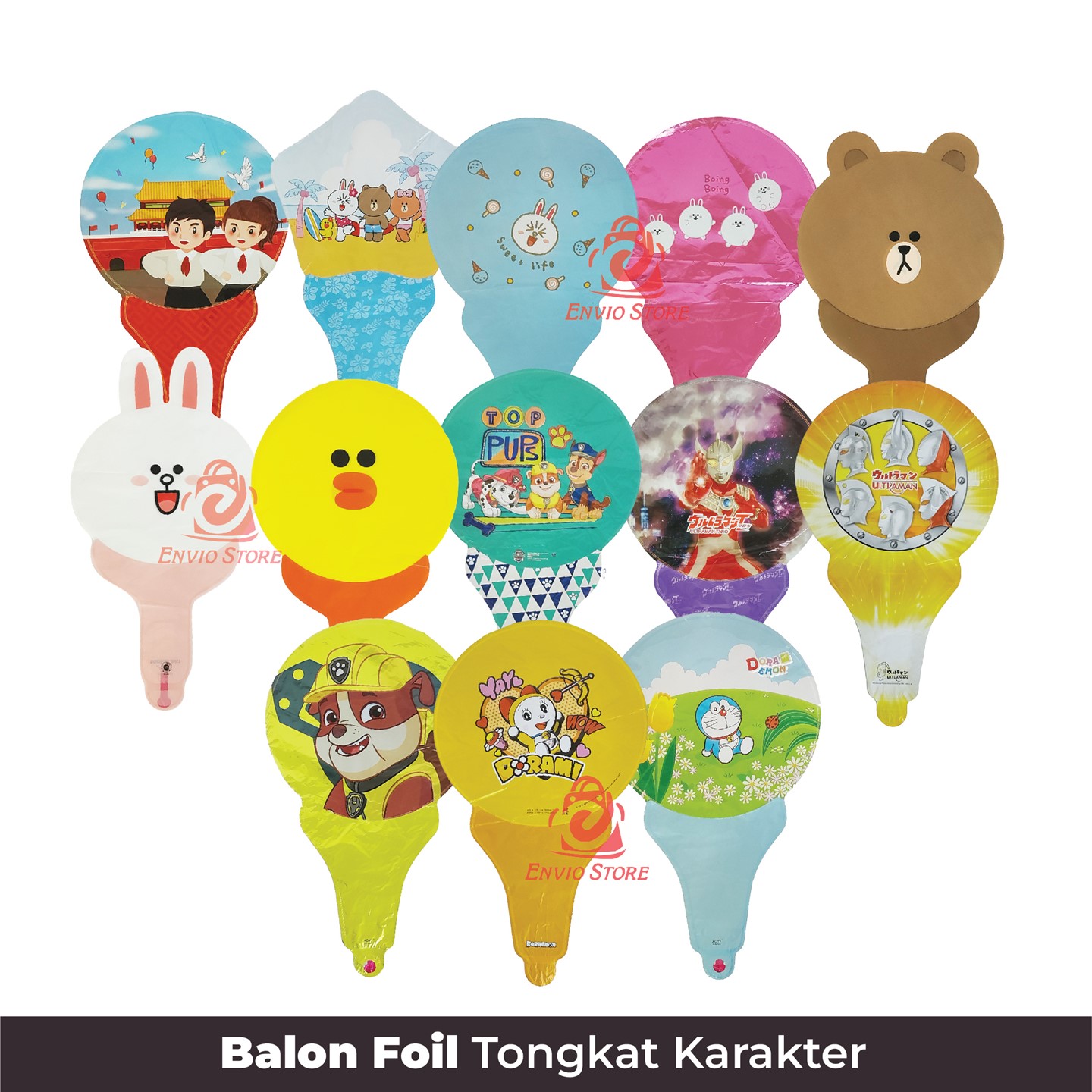 Balon Foil Tongkat Karakter