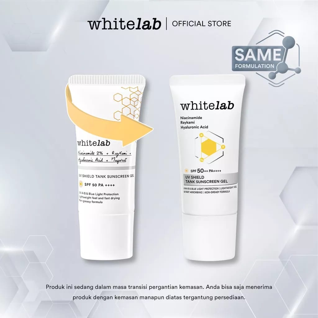 WHITELAB UV Shield Tank Sunscreen Gel SPF50++ PA++++ 30gr