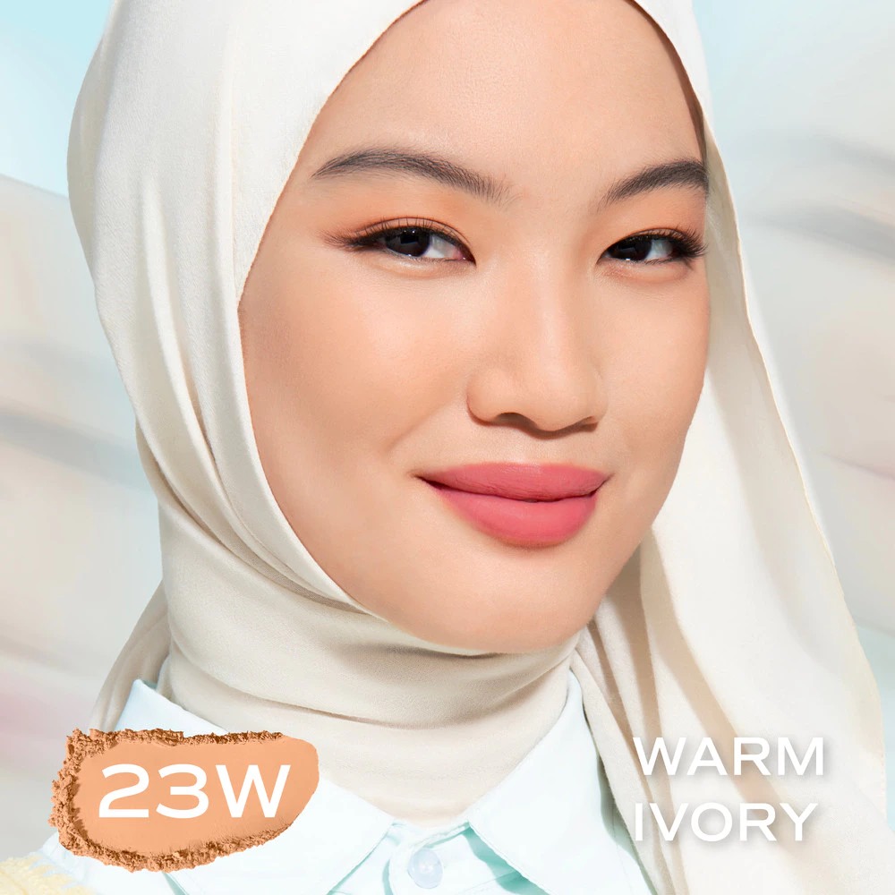 Wardah Colorfit Velvet Powder Foundation 23W Warm Ivory