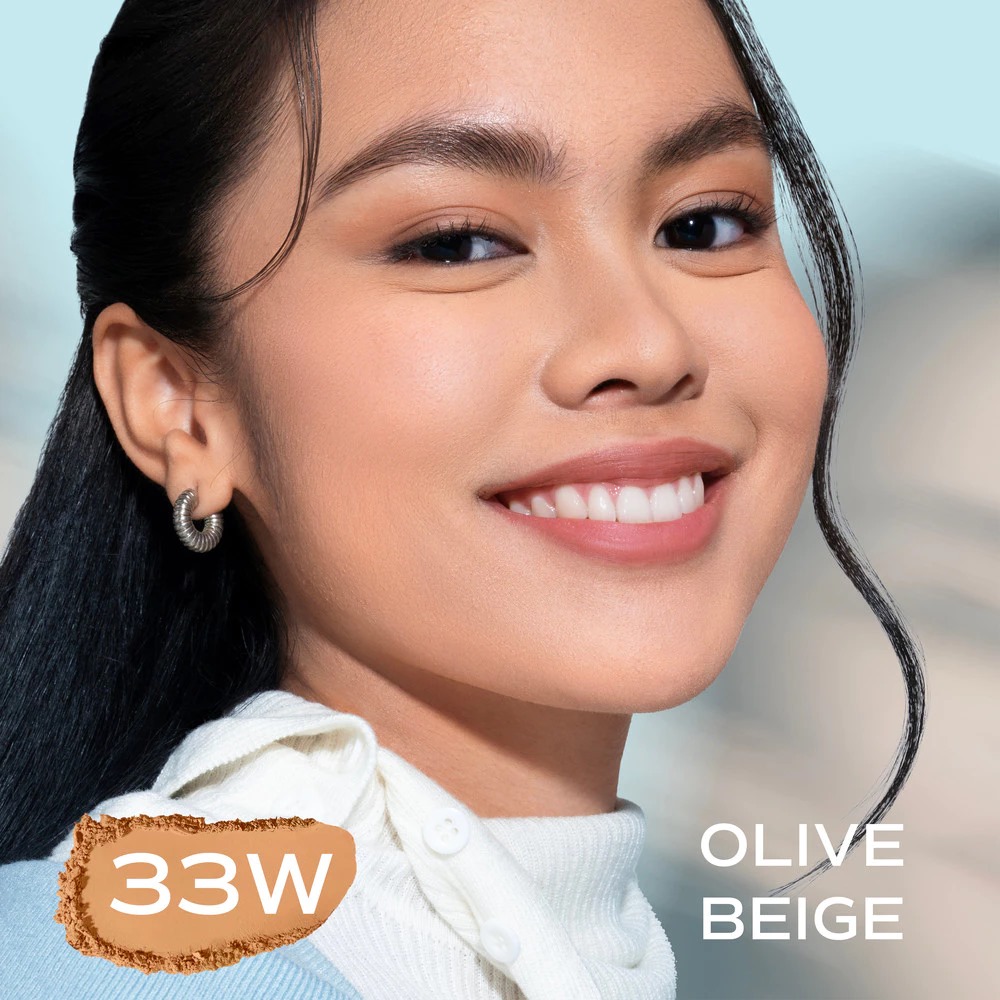 Wardah Colorfit Velvet Powder Foundation 33W Olive Beige