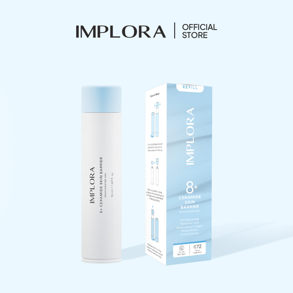 Implora 8+ Ceramide Skin Barrier Moisturizing Gel REFILL 50ml Implora 8+ Ceramide Skin Barrier Moisturizing Gel REFILL 50ml