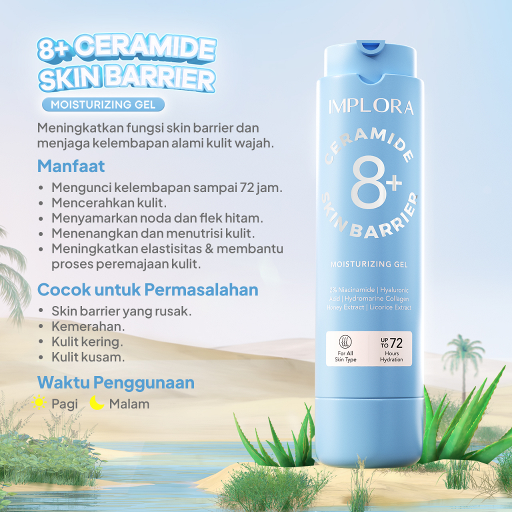 Implora 8+ Ceramide Skin Barrier Moisturizing Gel REFILL 50ml Implora 8+ Ceramide Skin Barrier Moisturizing Gel REFILL 50ml