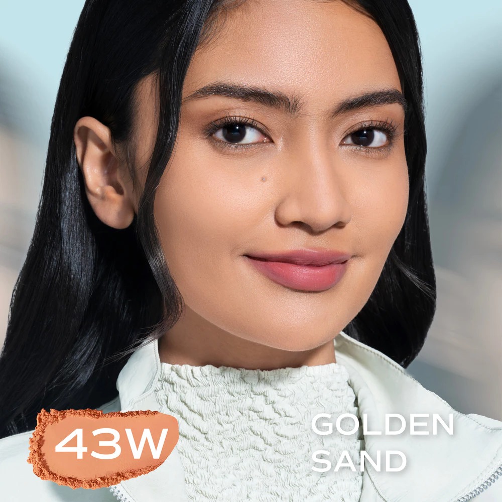 Wardah Colorfit Velvet Powder Foundation 43W Golden Sand