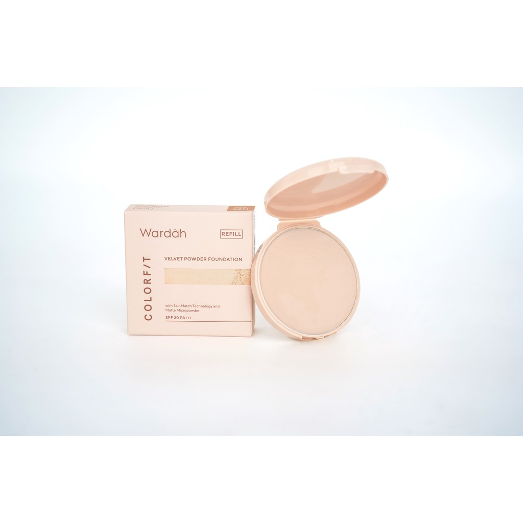 Wardah Colorfit Velvet Powder Foundation REFILL 32N Neutral Beige
