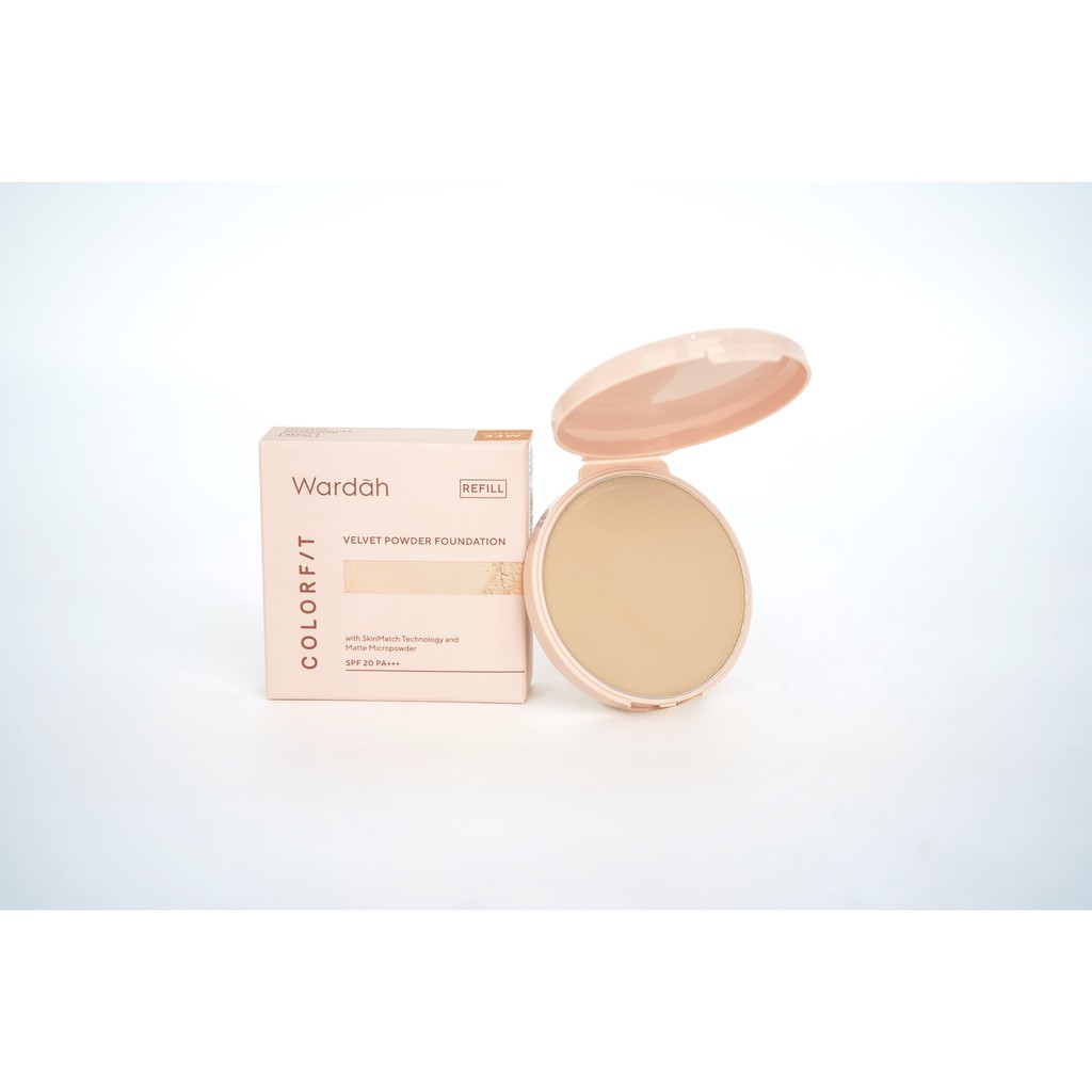 Wardah Colorfit Velvet Powder Foundation REFILL 33W Olive Beige
