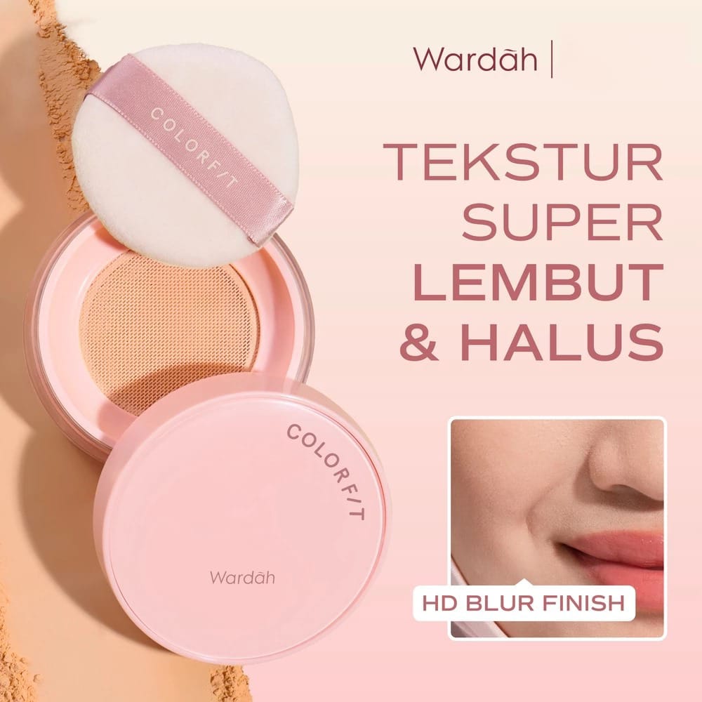 Wardah Colorfit HD Blurify Loose Powder 23W Warm Ivory (Bedak Tabur)
