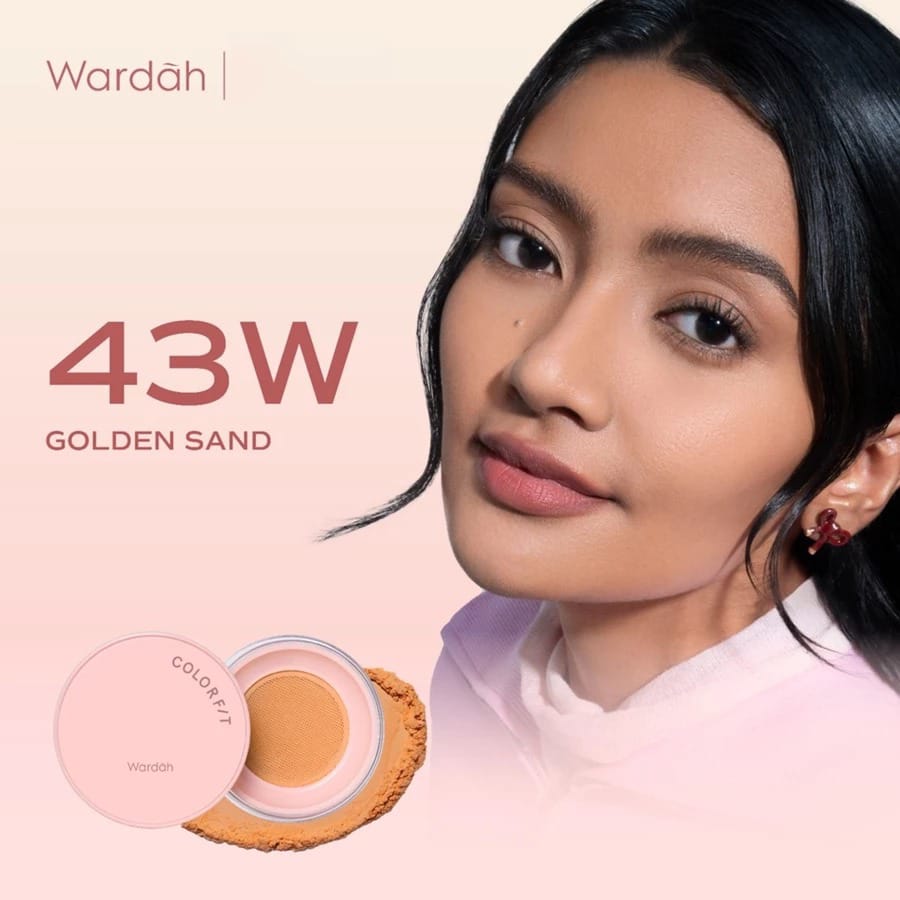 Wardah Colorfit HD Blurify Loose Powder 43W Golden Sand (Bedak Tabur)