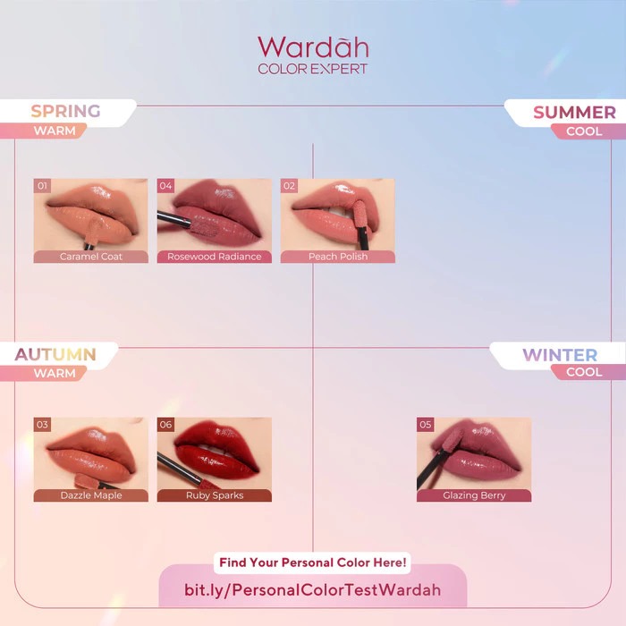 Wardah Glasting Liquid Lip 3.5gr (Lip Cream Transferproof) - 15 Blossom Veil