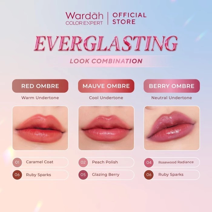 Wardah Glasting Liquid Lip 3.5gr (Lip Cream Transferproof) - 15 Blossom Veil