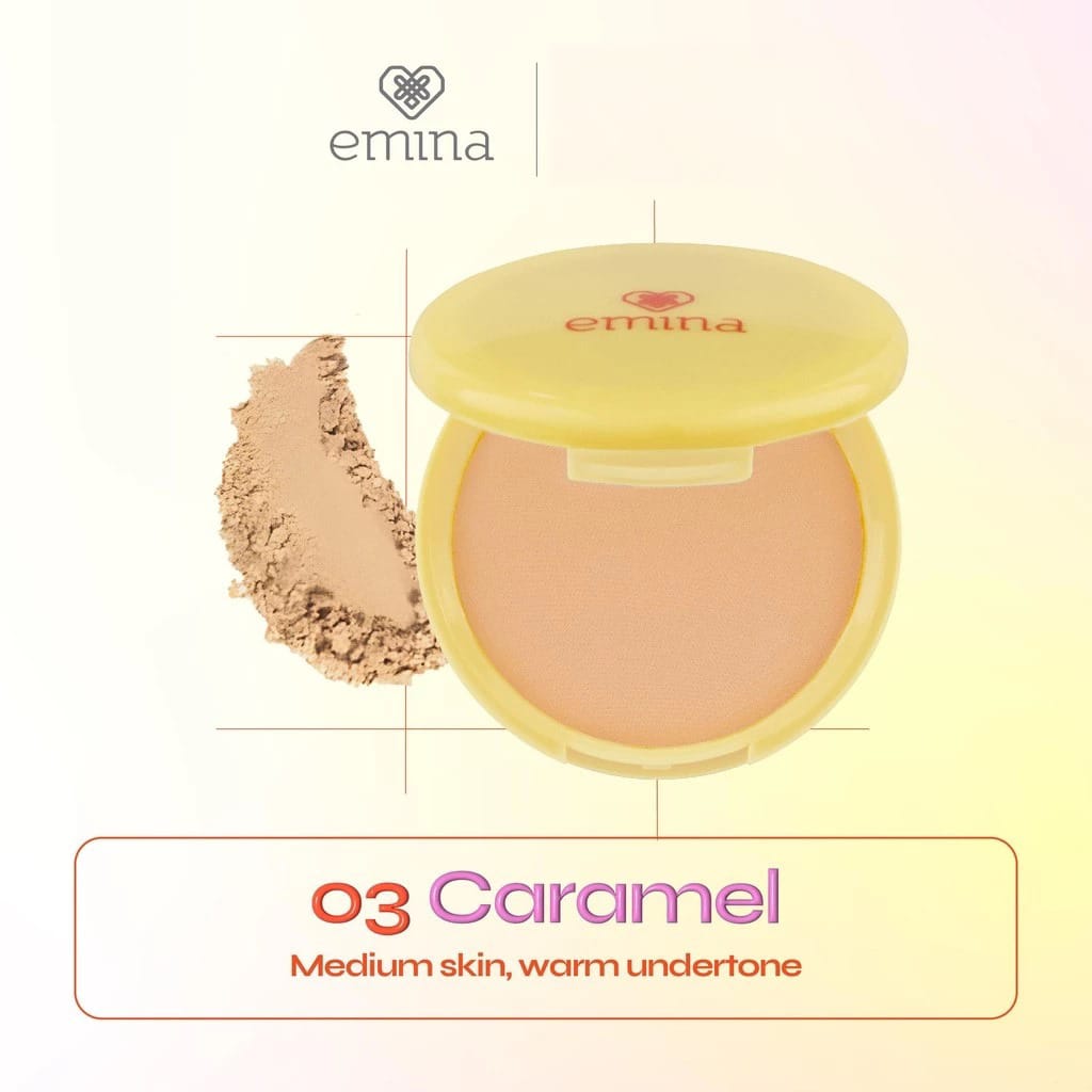 Emina Daily Matte Compact Powder 11gr - 03 Caramel