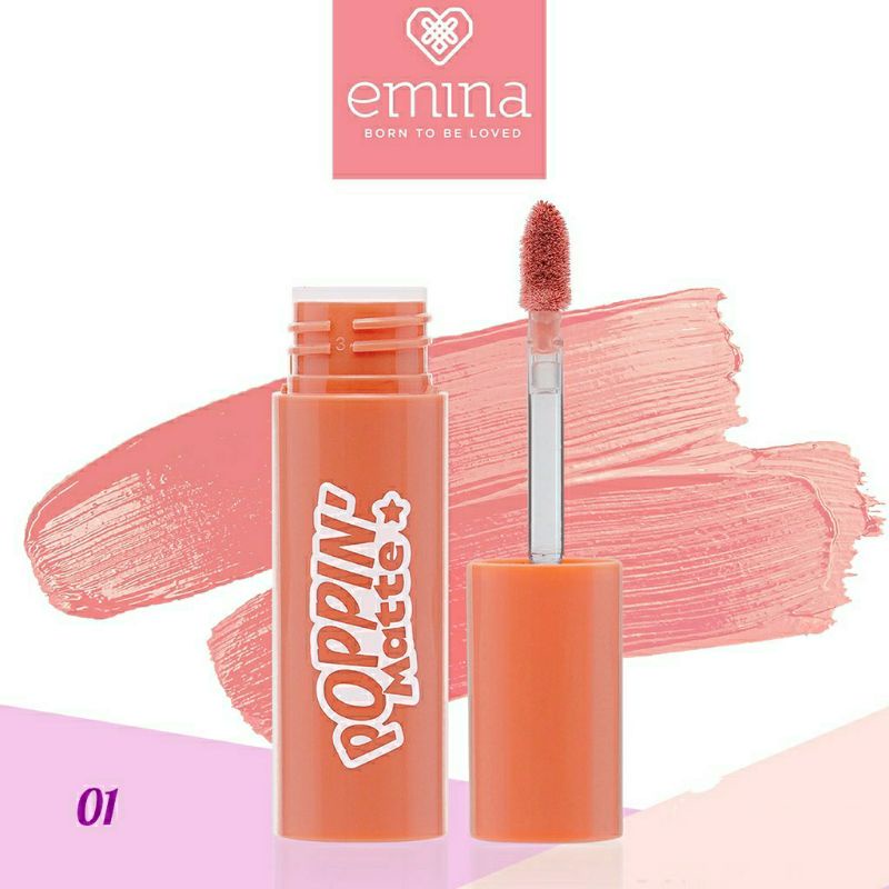 Emina Poppin Matte - 01 Lowkey (Lip Matte)