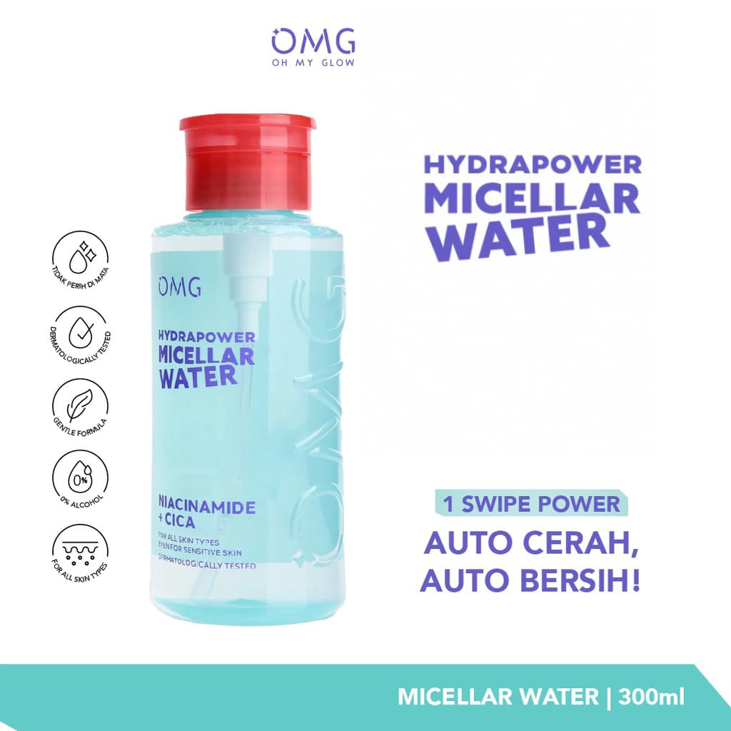 Oh My Glow Hydrapower Micellar Water 300ml (OMG) Oh My Glow Hydrapower Micellar Water 300ml (OMG)