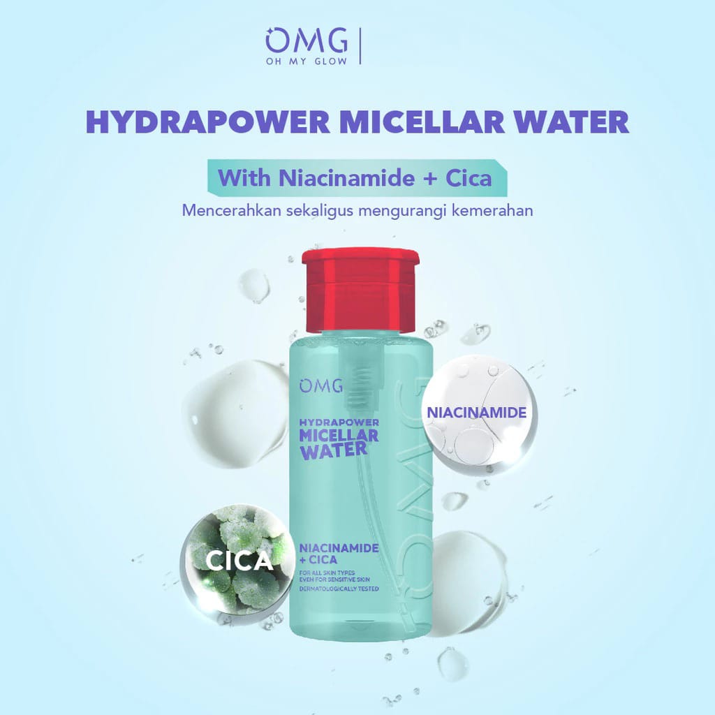 Oh My Glow Hydrapower Micellar Water 300ml (OMG) Oh My Glow Hydrapower Micellar Water 300ml (OMG)