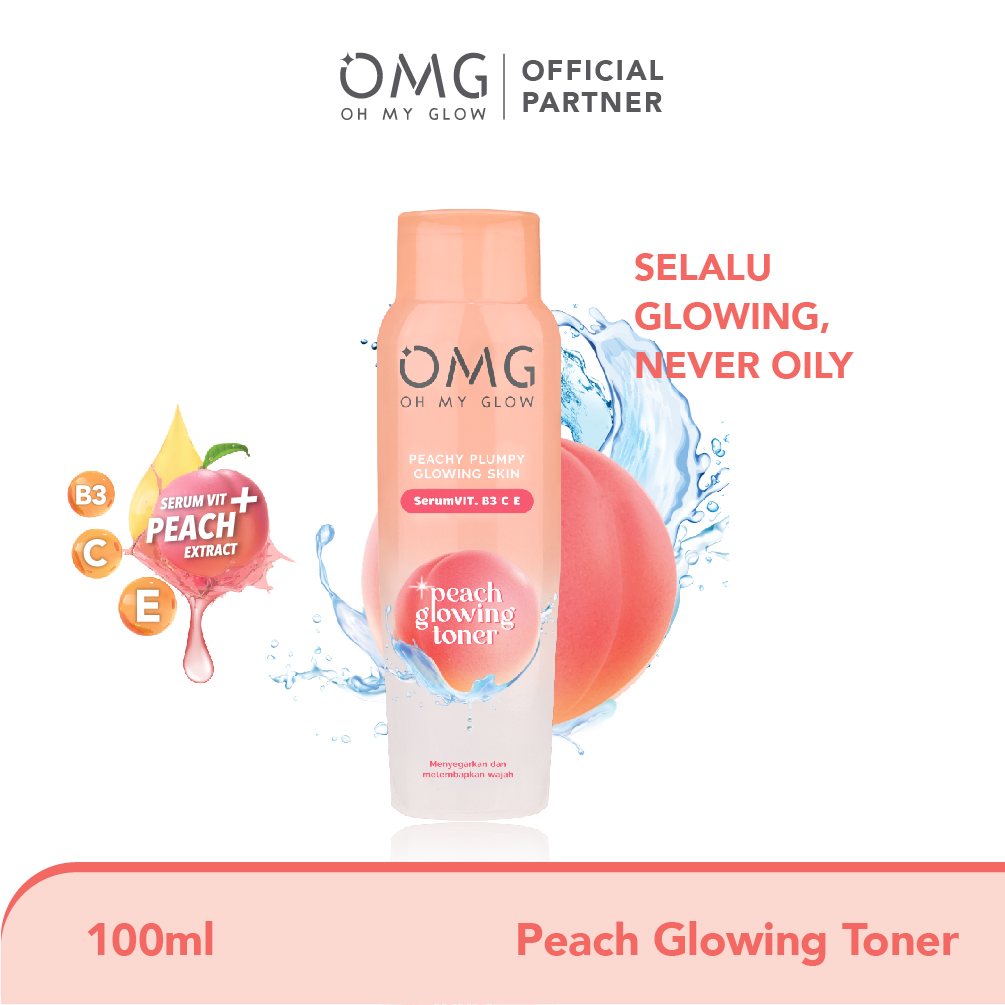 Oh My Glow Peach Glowing Toner 100ml (OMG)