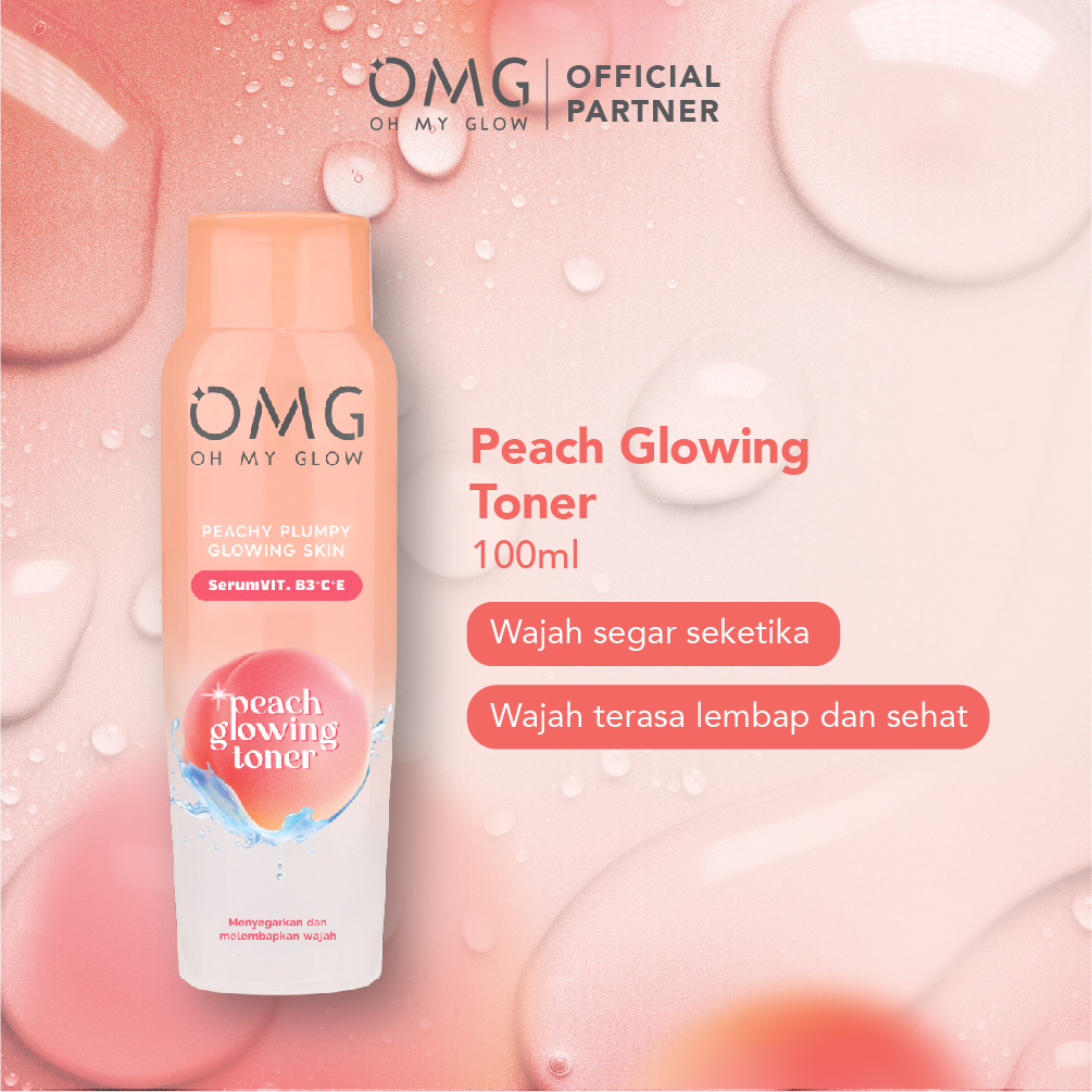 Oh My Glow Peach Glowing Toner 100ml (OMG)