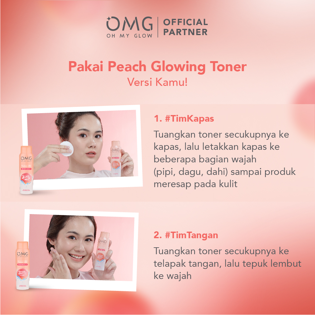 Oh My Glow Peach Glowing Toner 100ml (OMG)