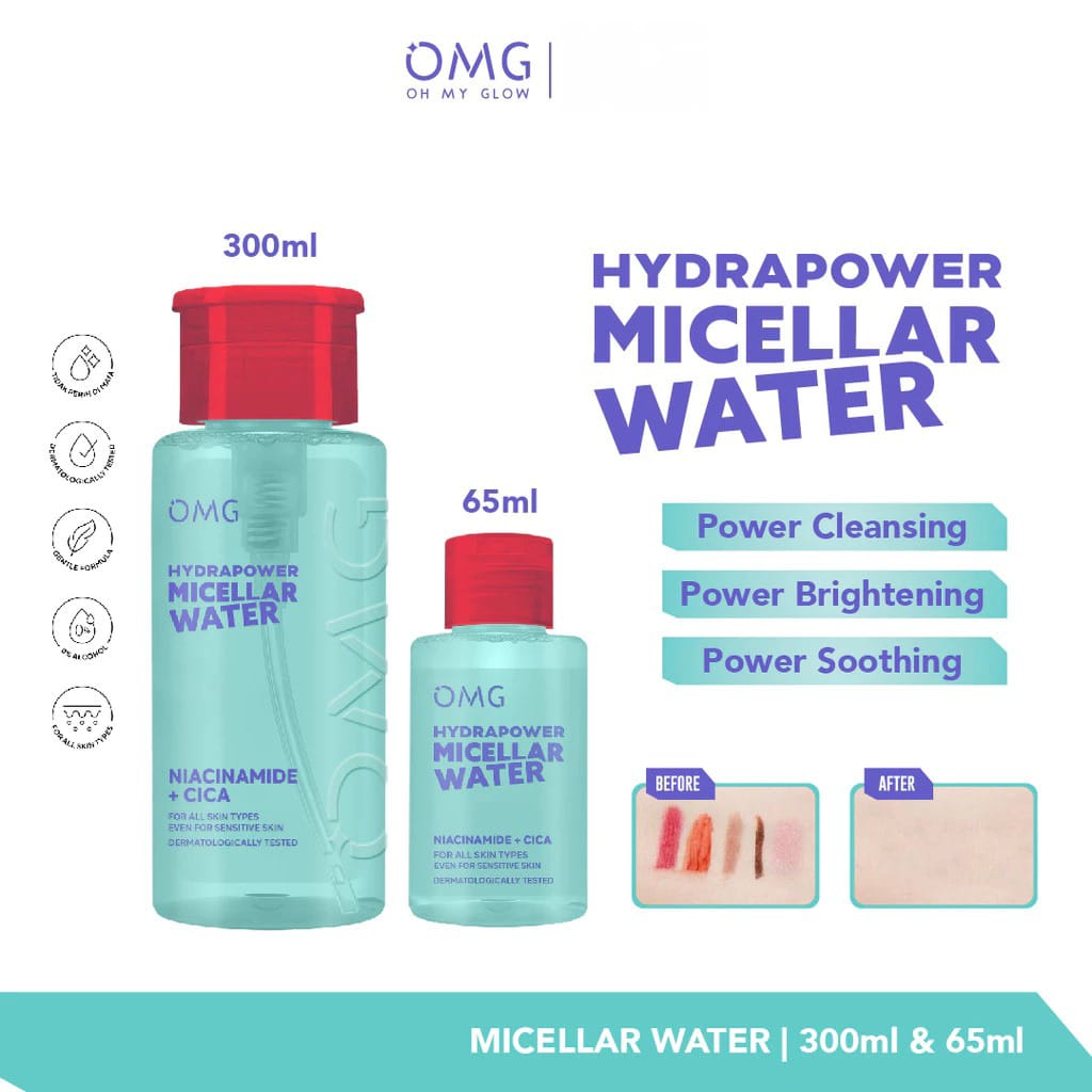 Oh My Glow Hydrapower Micellar Water 65ml (OMG)