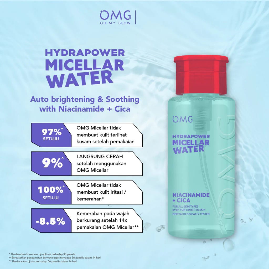 Oh My Glow Hydrapower Micellar Water 65ml (OMG)