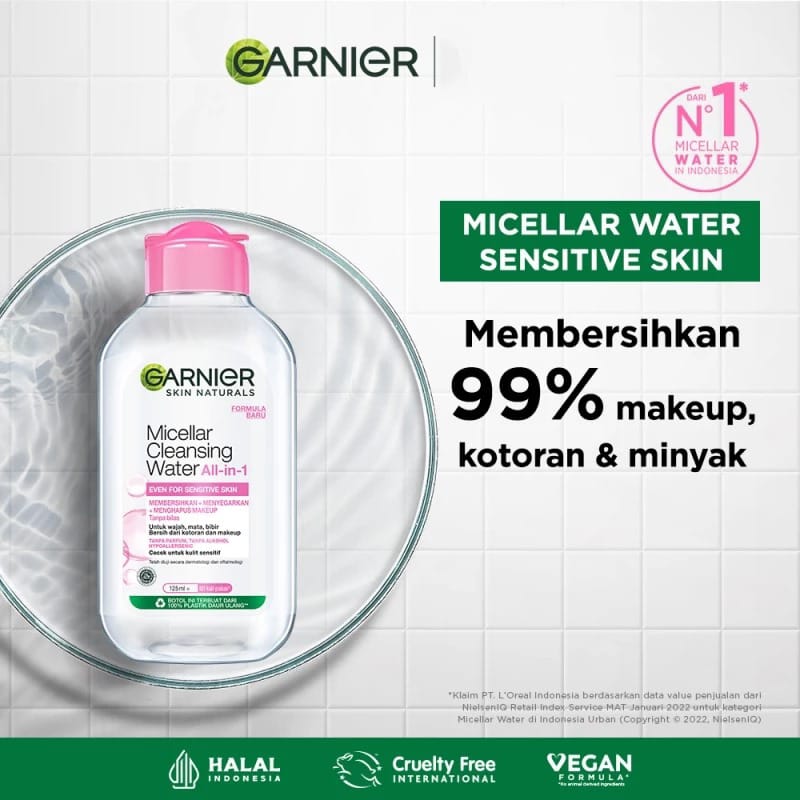 Garnier Micellar Cleansing Water - All in 1 Pink 125ml