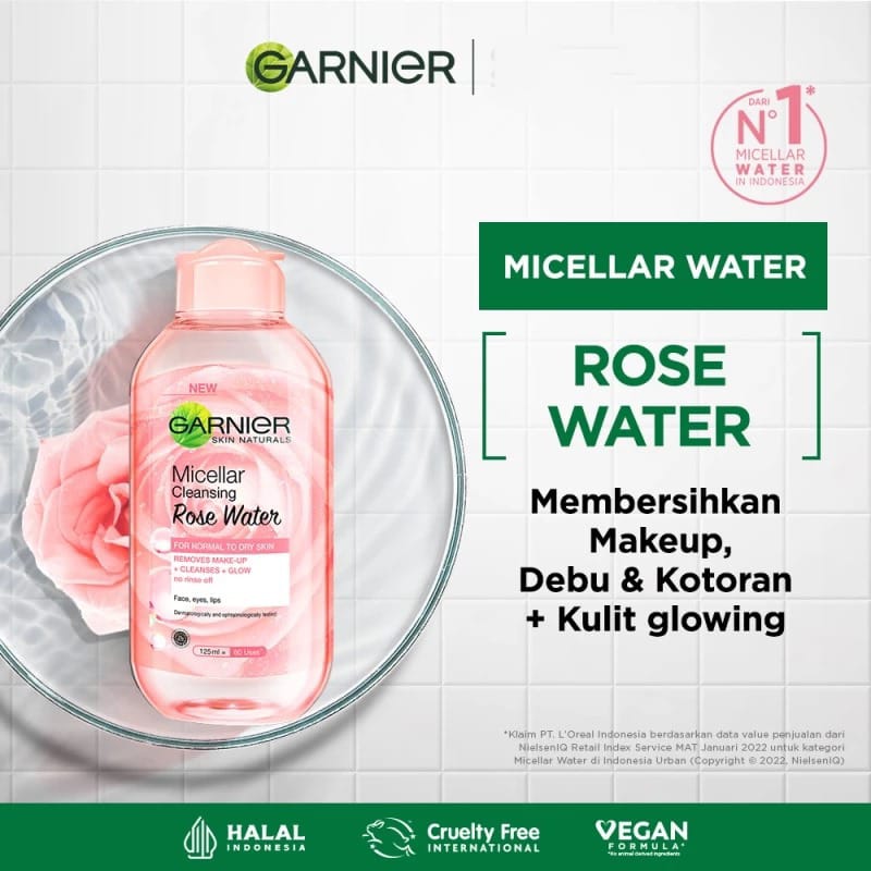 Garnier Micellar Cleansing Water - Rose Water 125ml