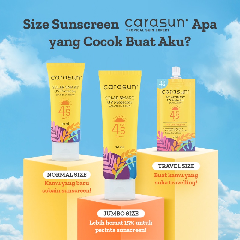 Carasun Solar Smart UV Protector SPF45 PA++++ 8ml Sachet
