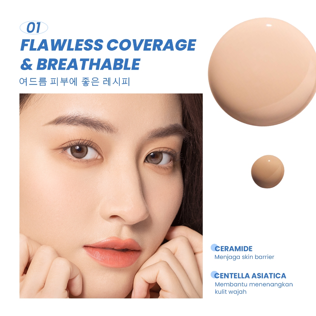 YOU Cloud Touch Dreamy-Fit Lasting Mesh Cushion SPF 30 PA+++ - W708 Creme Beige