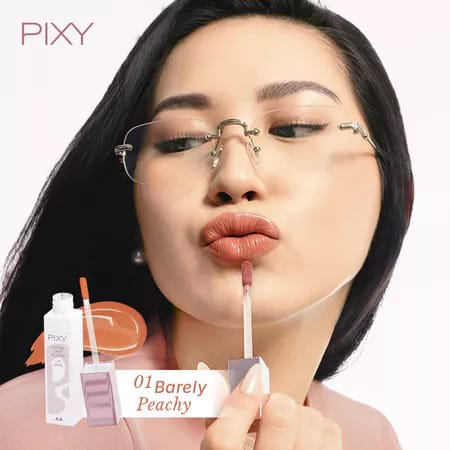 Pixy Hyperlast Glazed Lip Vinyl 3gr - 01 Barely Peachy