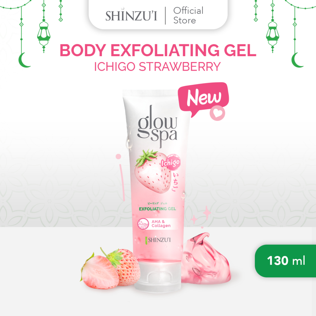 Shinzui Glow Spa Exfoliating Gel + AHA Collagen 130ml - Ichigo