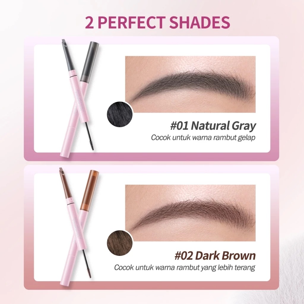 BNB Barenbliss Make Me Plushy Eyebrow Duo 2in1 - 02 Dark Brown