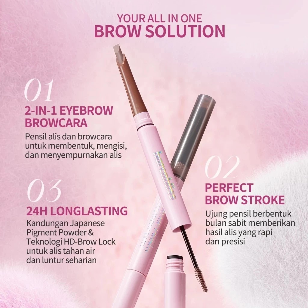 BNB Barenbliss Make Me Plushy Eyebrow Duo 2in1 - 02 Dark Brown