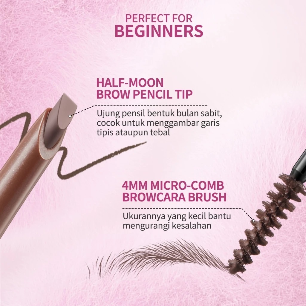 BNB Barenbliss Make Me Plushy Eyebrow Duo 2in1 - 02 Dark Brown