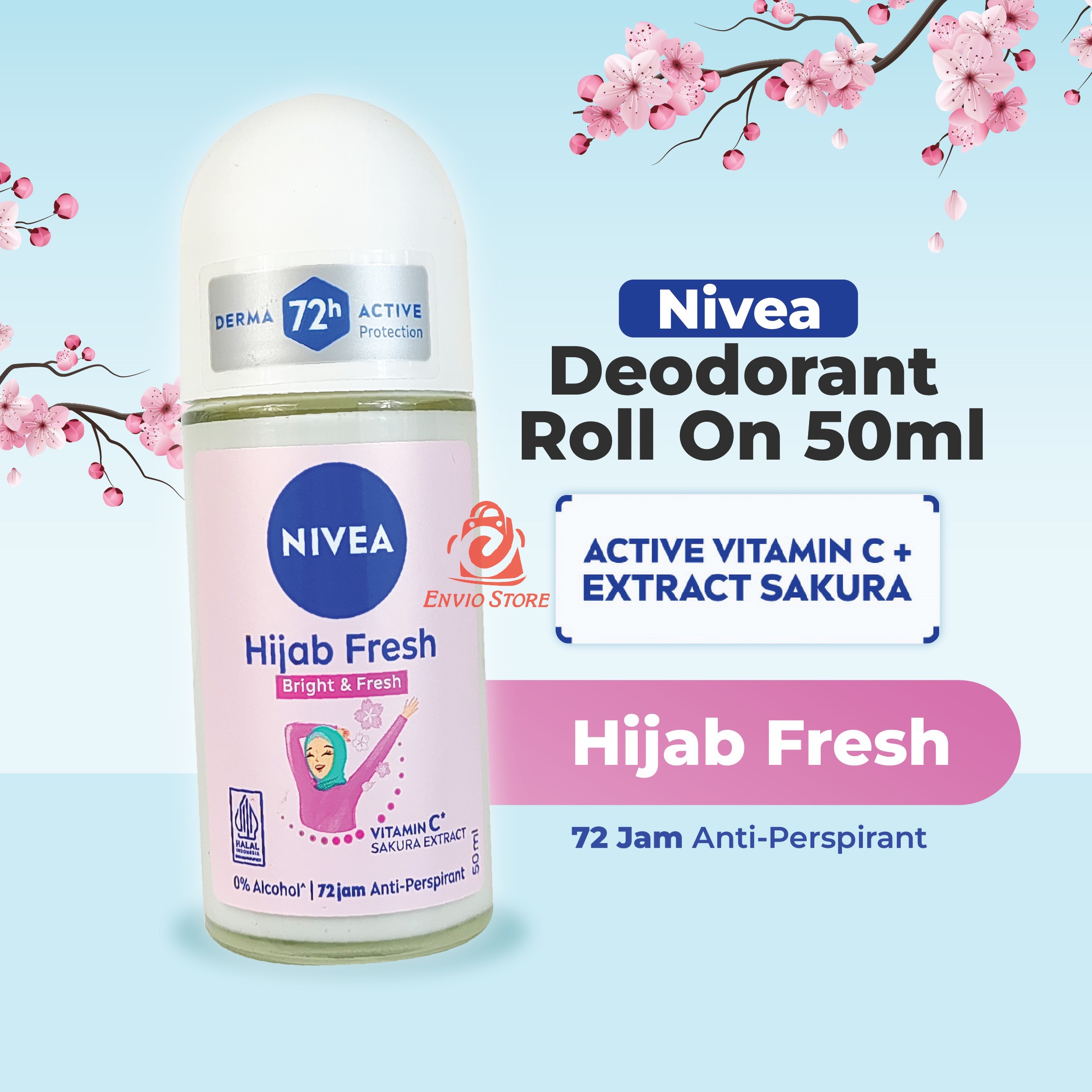 Nivea Deodorant Roll On 50ml - Hijab Fresh