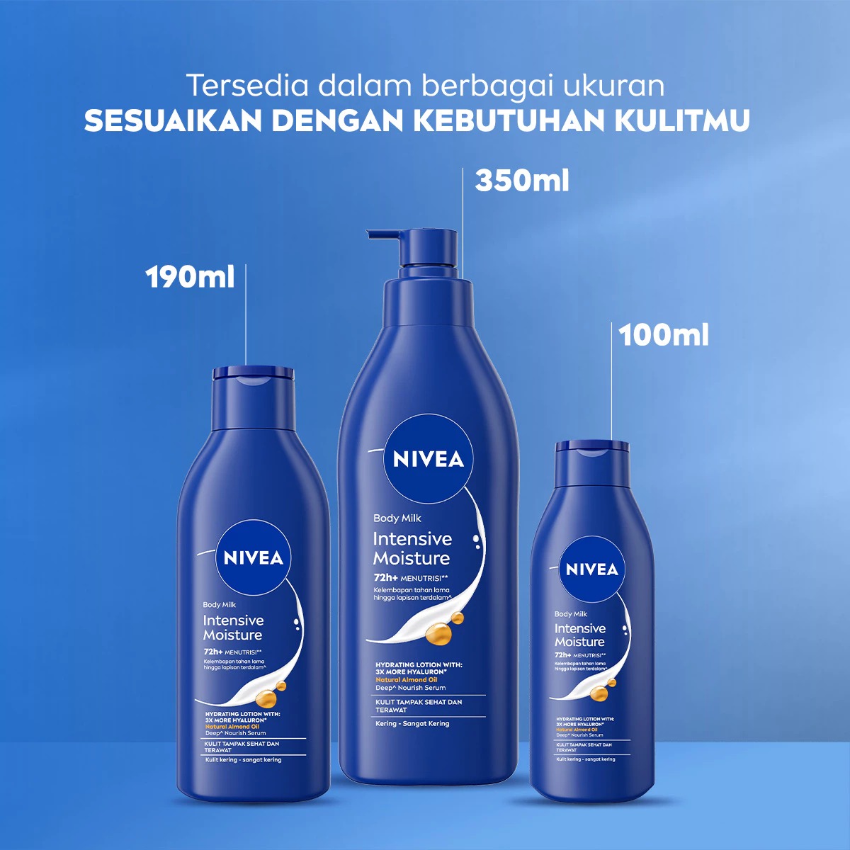 Nivea Body Milk 190ml - Intensive Moisture