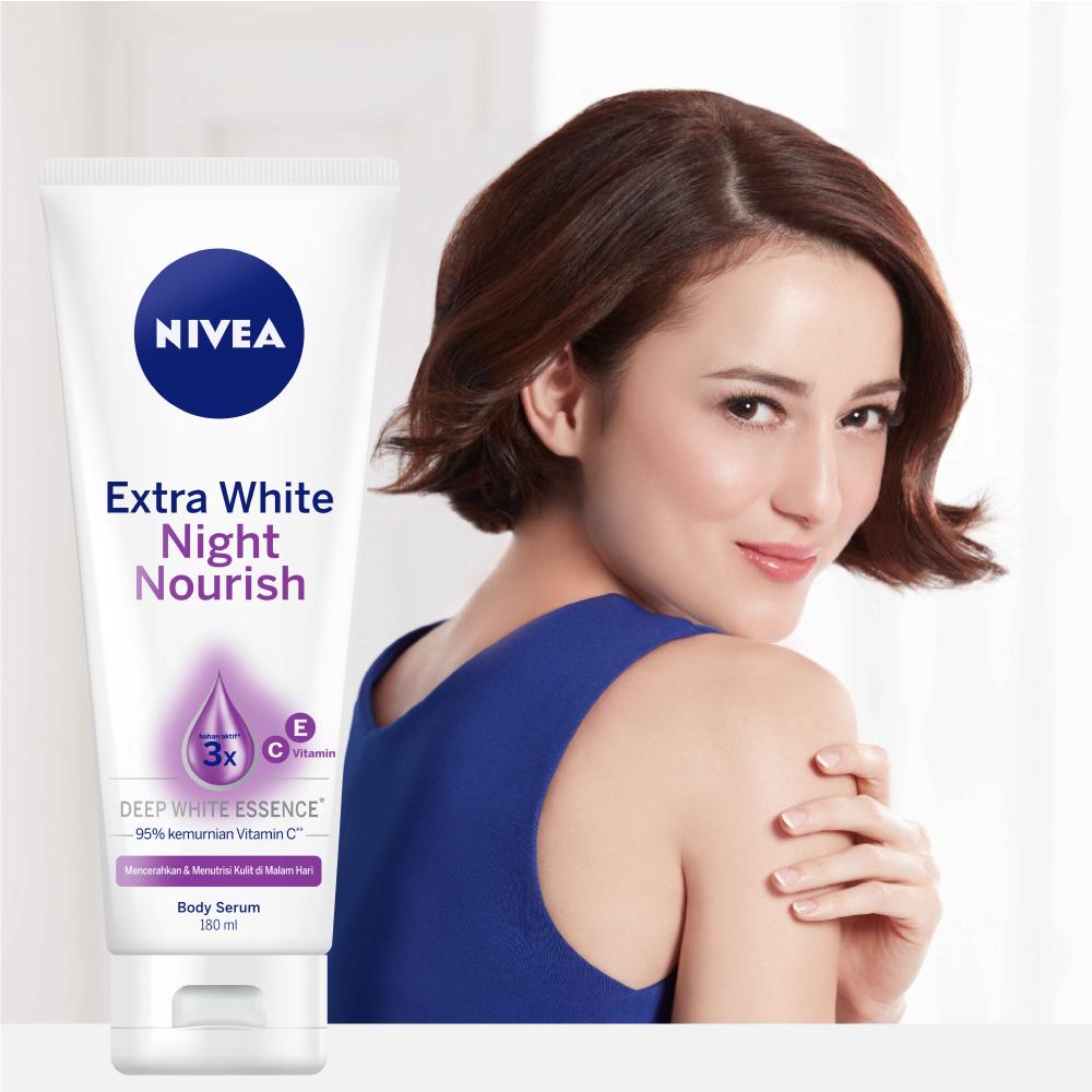Nivea Body Serum Extra White 180ml - Night Nourish Nivea Body Serum Extra White 180ml - Night Nourish
