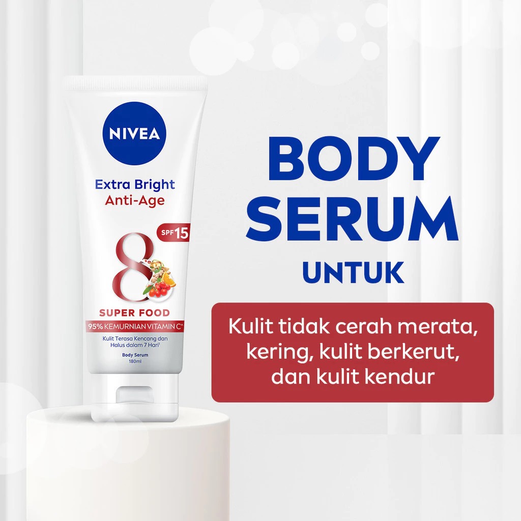 Nivea Body Serum Extra Bright 180ml - Anti Age