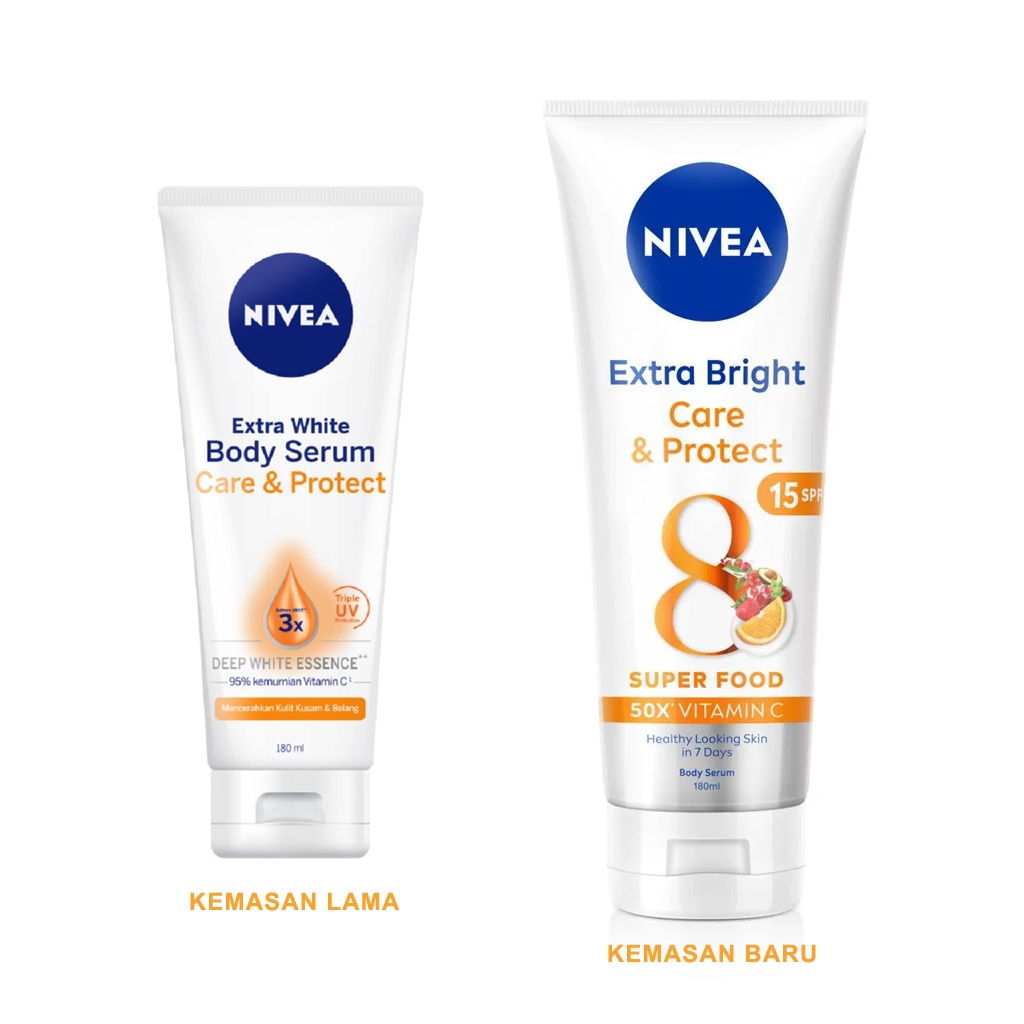 Nivea Body Serum Extra Bright 180ml - Care & Protect