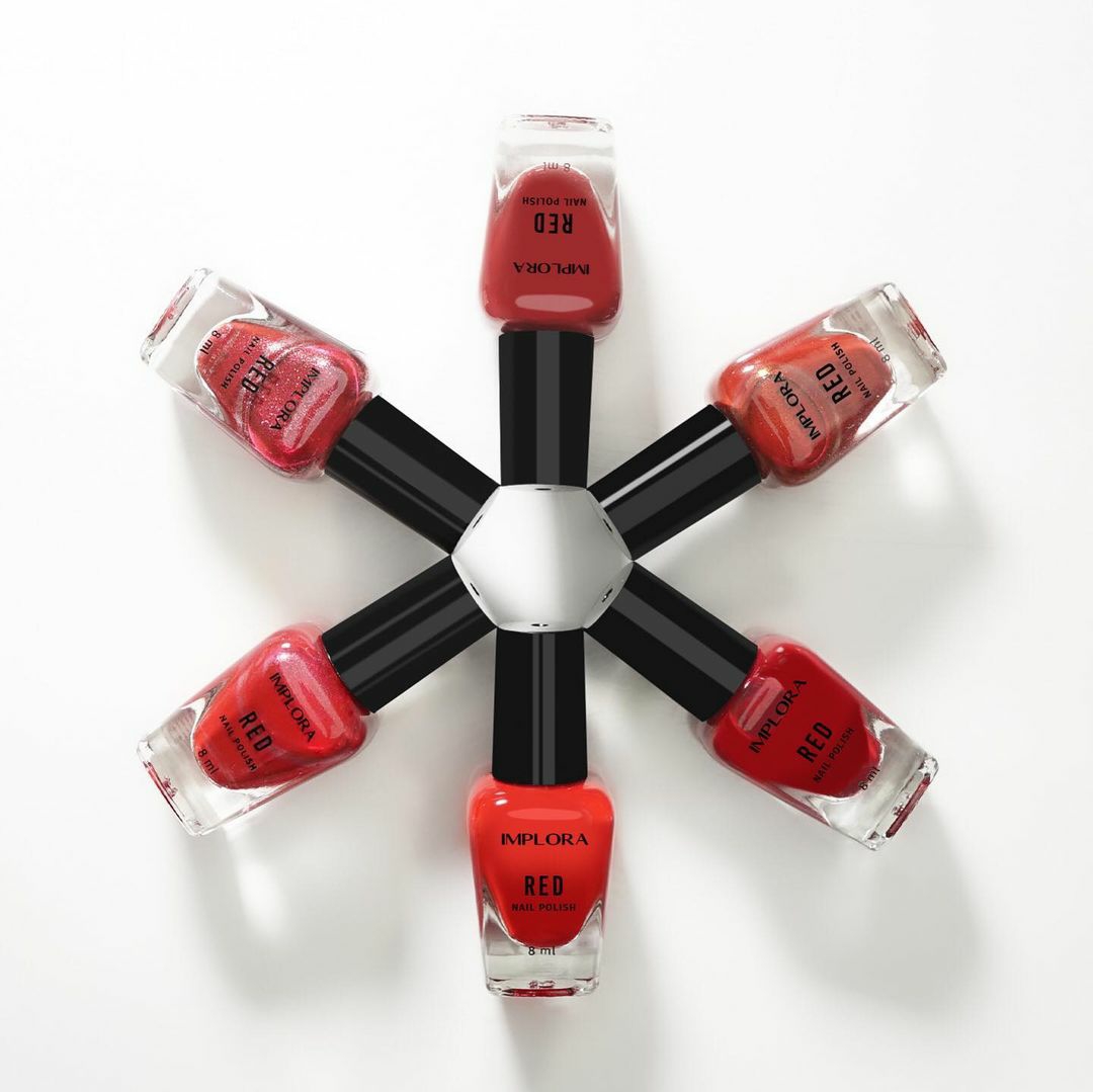 IMPLORA Nail Polish Merah (Red) 8mL - Kutek Ecer/Satuan