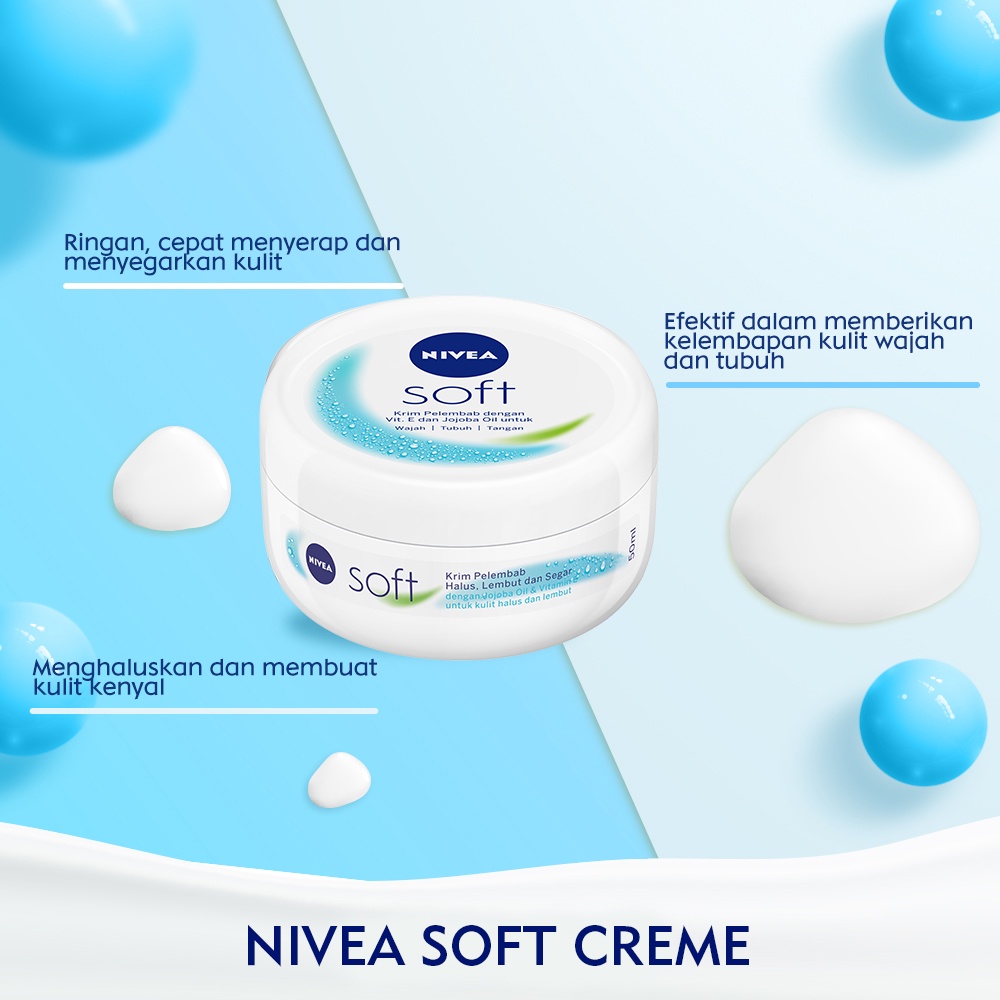 Nivea Cream Soft Blue Jar 100ml