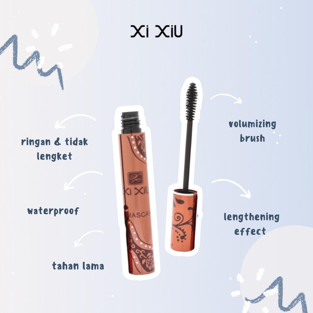 Xi Xiu Mascara Black 10gr (Pack Brown)