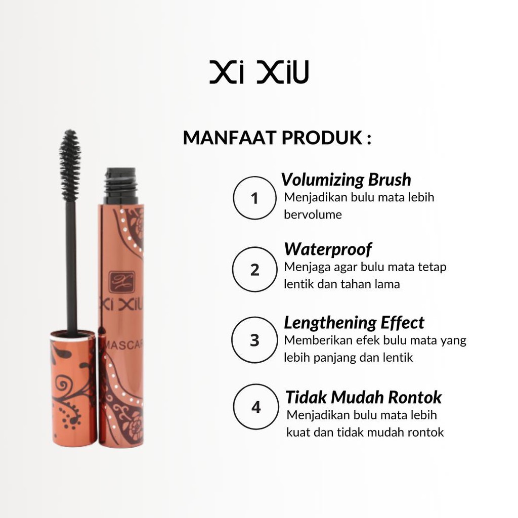 Xi Xiu Mascara Black 10gr (Pack Brown)