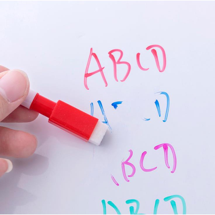 Spidol Wipe & Clean set 3pcs - Spidol Pena Warna Warni dengan Penghapus 