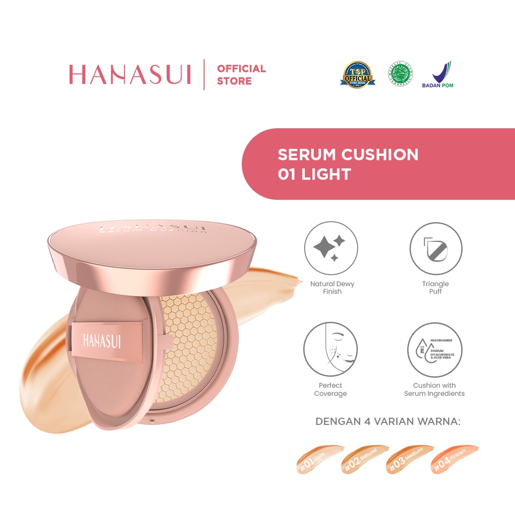 Hanasui Serum Cushion 15gr - 01 Light Hanasui Serum Cushion 15gr - 01 Light