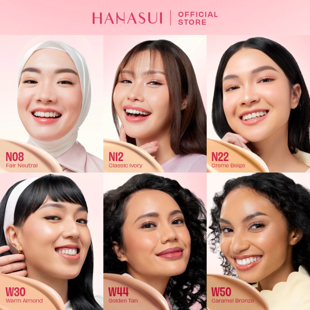 Hanasui Daily Glow Serum Cuhion SPF50 PA+++ 15gr - N08 Fair  Neutral