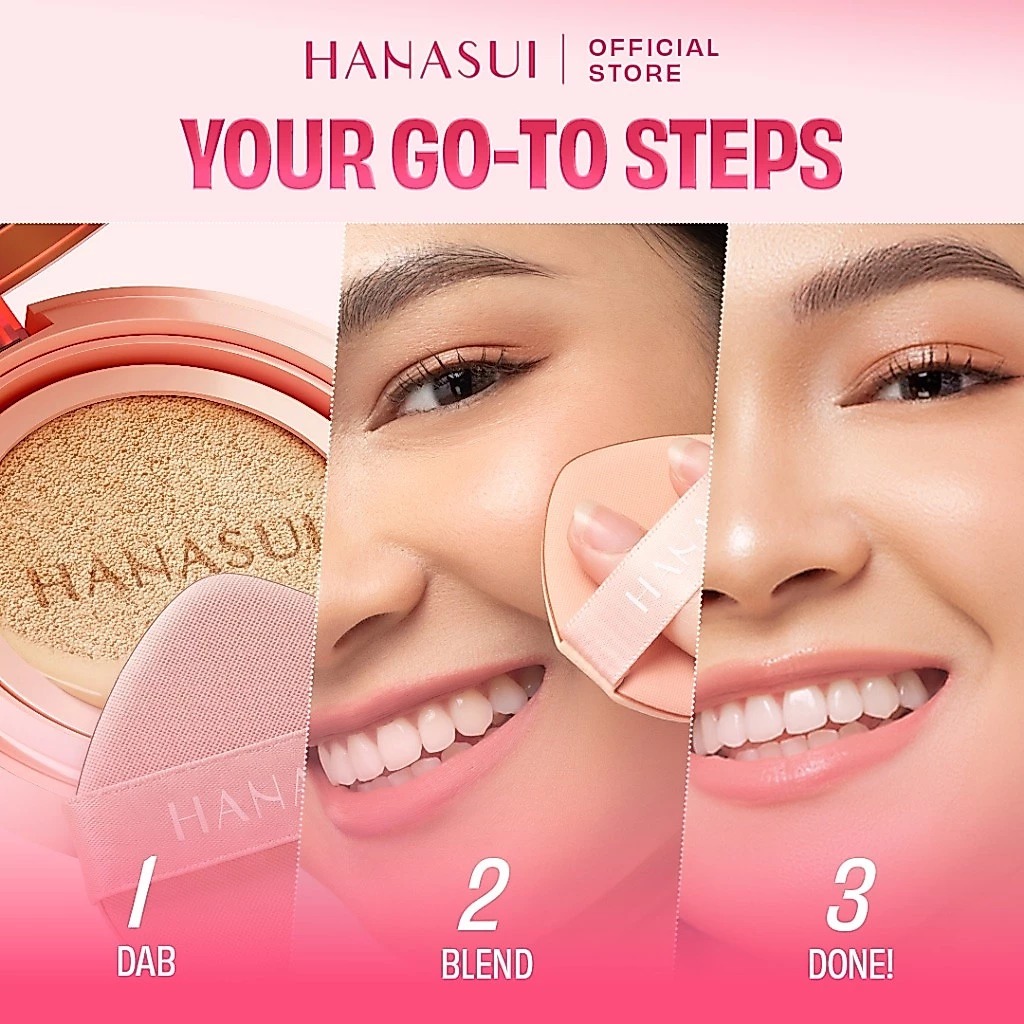 Hanasui Daily Glow Serum Cuhion SPF50 PA+++ 15gr - N08 Fair  Neutral