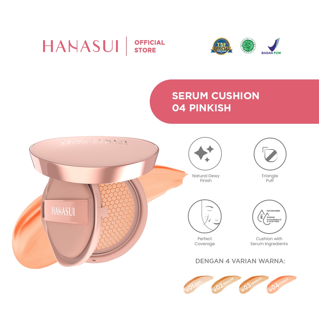 Hanasui Serum Cushion 15gr - 04 Pinkish Hanasui Serum Cushion 15gr - 04 Pinkish