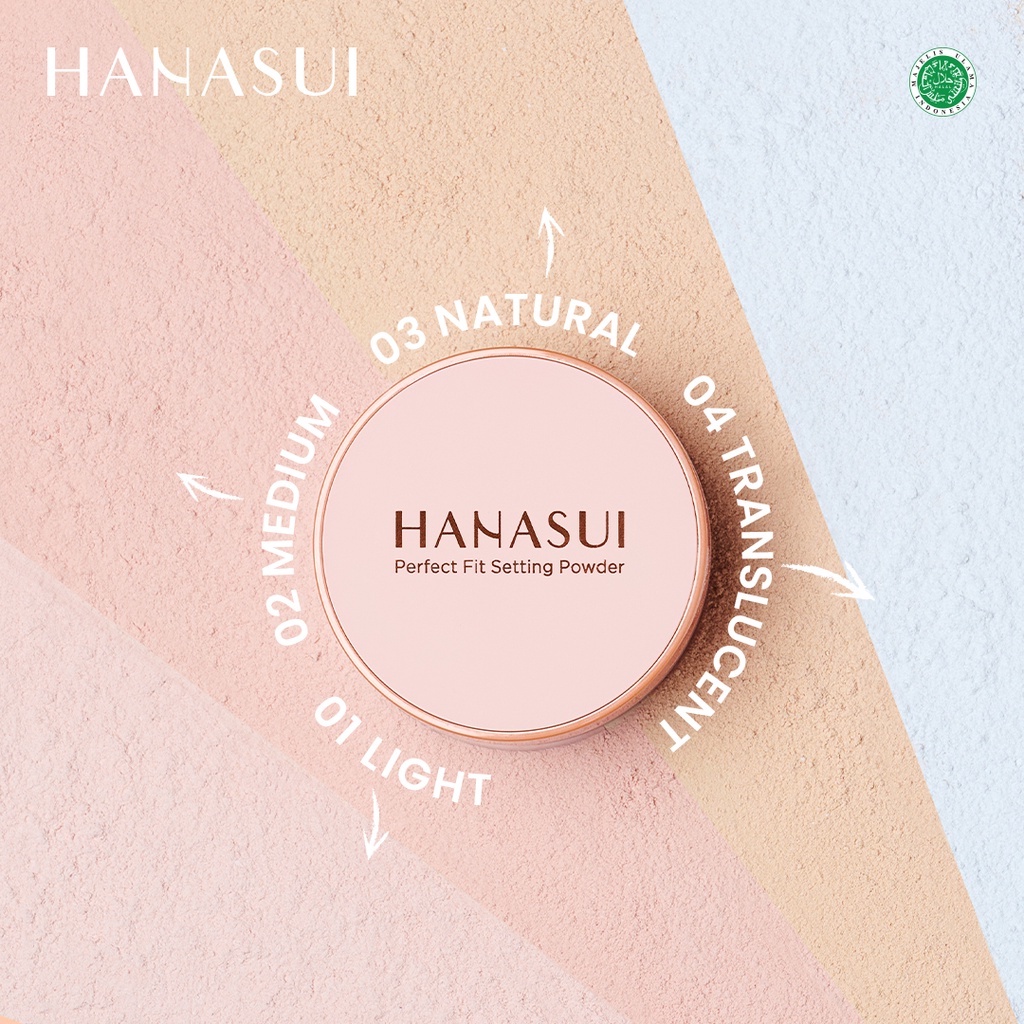 Hanasui Perfect Fit Setting Powder 12gr - 03 Natural