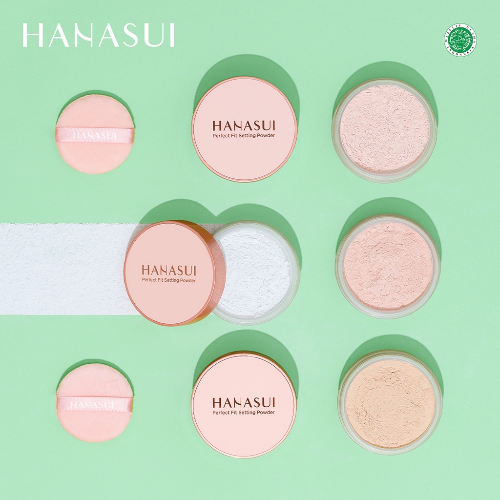 Hanasui Perfect Fit Setting Powder 12gr - 03 Natural